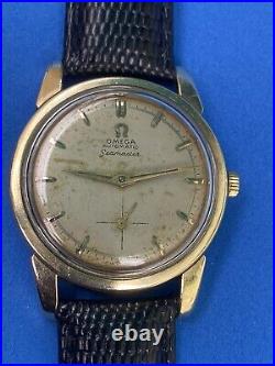 Rare Vintage Omega Seamaster 2846 2 Automatic Cal 491 Plaquet Or 34mm Men Watch