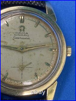 Rare Vintage Omega Seamaster 2846 2 Automatic Cal 491 Plaquet Or 34mm Men Watch