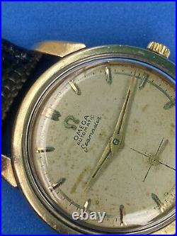 Rare Vintage Omega Seamaster 2846 2 Automatic Cal 491 Plaquet Or 34mm Men Watch