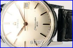 Rare Vintage Omega Seamaster 600 Original Dial 34mm Case Cal 611 S. Steel Watch