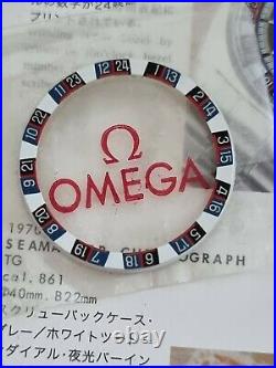 Rare Vintage Omega Seamaster Chronograph Watch Inner 24-hour Colorful Bezel