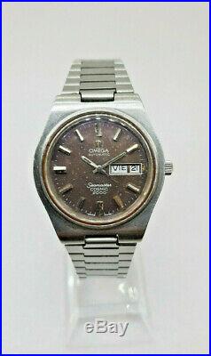 Rare Vintage Omega Seamaster Cosmic 2000 Automatic 1972's Dial Color Chocolate