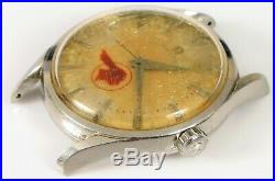 Rare Vintage Omega Seamaster Red Pontiac Indian Head Dealership Wrist Watch