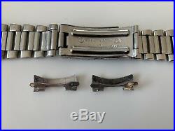 Rare Vintage Omega Speedmaster 1171 Trapezoid Bracelet With 633 End Links
