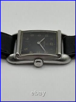 Rare Vintage Omega Tank Black Dial Ref 3846/1