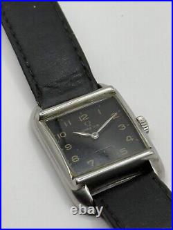 Rare Vintage Omega Tank Black Dial Ref 3846/1