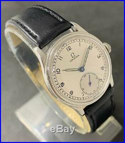Rare Vintage Omega Watch Military WW2 Ref. 9734543 Cal. 26.5 SOB T2, Jew. 15,1937's