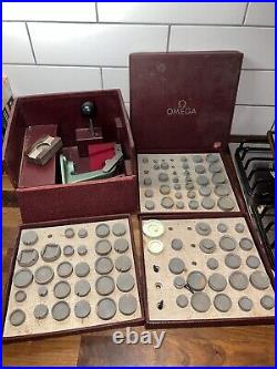 Rare Vintage Omega Watch Press Set From Service Centre Watchmakers Tool Kit