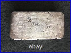 Rare Vintage Pressed/Poured Omega Refining 9.87 Oz (10 oz) 999 Fine Silver Bar