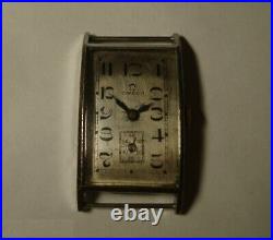Rare antique vintage The men's wristwatch is OMEGA. Switzerland. 1930s
