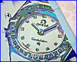Scarf Rare Vintage Authentic France Omega Constellation Watch Silk 34square