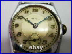 Seiko Seikosha Rare Art Deco Look WW2 Era Japanese vintage watch