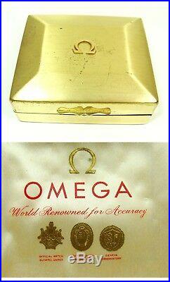 So Rare Vintage Deco Omega 30t2 Rosé 18ct Solid Gold Tear Drop Lugs, Boxed 1944