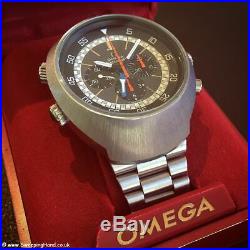 Stunning & Rare Vintage Omega Flightmaster 145.036 with Box & Service Papers