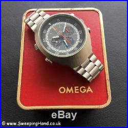 Stunning & Rare Vintage Omega Flightmaster 145.036 with Box & Service Papers