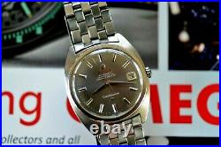 Super RARE Steel Gray Dial Vintage Omega Constellation Watch +Original Bracelet