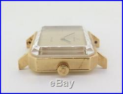 Super RARE Vintage 1972 Omega Deville Emerald 18k Gold Watch by Andrew Grima