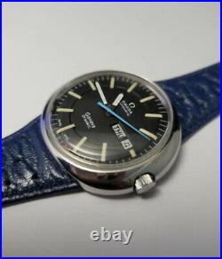 Super Rare Vintage Gents Omega Geneve Dynamic Automatic Watch Blue