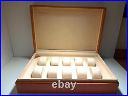 Ultra Rare Vintage Omega Dealer Travel Box Couvette 10 Slot N2