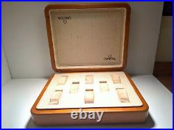 Ultra Rare Vintage Omega Dealer Travel Box Couvette 8 Slot