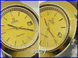 VINTAGE RARE OMEGA SEAMASTER GOLD PLATED CAL. 1002 Ref. 166.090 MEN'S WATCH