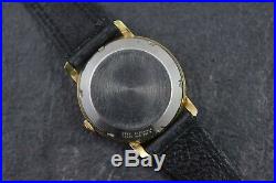 VINTAGE Rare 1960's Norman Morris Omega Globemaster Stunning Black H/C Dial