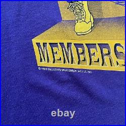 VTG 90s Omega Psi Phi Members Vs. Men T-Shirt Mens Sz XL Que Dogs USA Made RARE