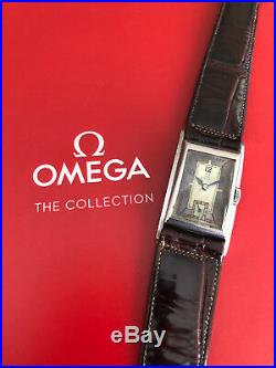 Very Rare OMEGA T17 Art Deco Diver Asimetric All Steel Vintage Swiss Watch