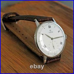 Very Rare Omega Ref 2319 Steel Manual Wind Cal 30t2 Vintage 1944' Gents Watch
