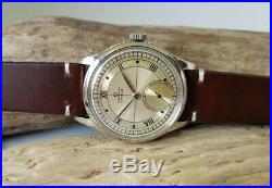 Very Rare Vintage 1944 Omega Chronometer Sub Second Cal30t2 Rg Man's Watch