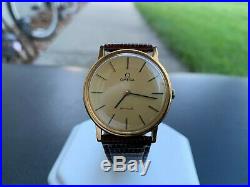 Very Rare Vintage 1979 Omega Deville Cal 625 Manual Movement Gold Watch