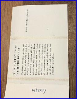 Very Rare Vintage Omega Blank Booklet For Speedmaster Ck2915 1958 Broad Arrow