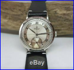 Very Rare Vintage Omega Chronometer Sub Second Cal30t2 Rg Man's Watch