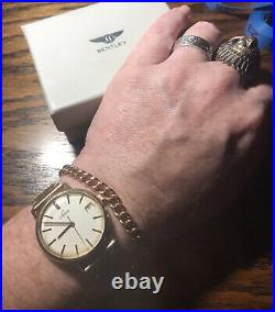 Very Rare Vintage Omega Mechanical Solid 9k Gold Watch & Solid 9k Gold Bracelet