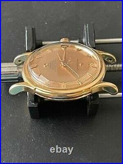 Very rare Vintage Omega constellation 18k solid rose gold step pie pan dial