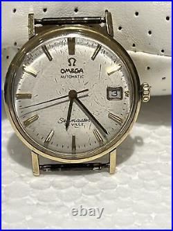 Vintage 14k Gold Filled OMEGA SEAMASTER DeVILLE 560 Rare IBM Retirement Watch