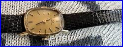 Vintage 14k Solid Gold Omega Case Ladies Manual Watch 17J WORKS GOOD RARE