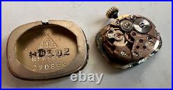 Vintage 14k Solid Gold Omega Case Ladies Manual Watch 17J WORKS GOOD RARE