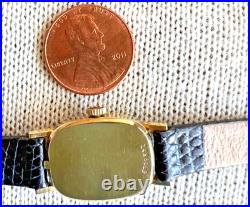 Vintage 14k Solid Gold Omega Case Ladies Manual Watch 17J WORKS GOOD RARE