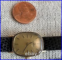 Vintage 14k Solid Gold Omega Case Ladies Manual Watch 17J WORKS GOOD RARE