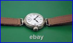 Vintage 1914 OMEGA WWI Military Watch 32.5mm Incredible Condition Super Rare