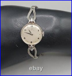 Vintage 1946 Omega Ladies Wind Watch Ref. 2326/7 Stainless Steel 20.5mm Rare