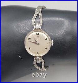 Vintage 1946 Omega Ladies Wind Watch Ref. 2326/7 Stainless Steel 20.5mm Rare