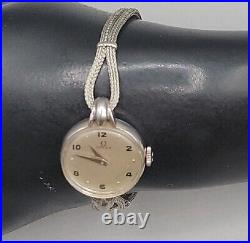 Vintage 1946 Omega Ladies Wind Watch Ref. 2326/7 Stainless Steel 20.5mm Rare