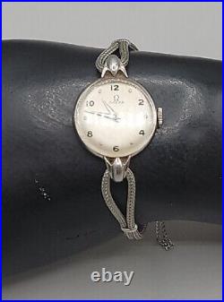 Vintage 1946 Omega Ladies Wind Watch Ref. 2326/7 Stainless Steel 20.5mm Rare