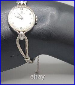 Vintage 1946 Omega Ladies Wind Watch Ref. 2326/7 Stainless Steel 20.5mm Rare