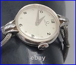 Vintage 1946 Omega Ladies Wind Watch Ref. 2326/7 Stainless Steel 20.5mm Rare