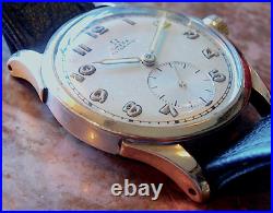 Vintage 1947 OMEGA wrist watch, s/steel with heavy gold capping Rare ref2581-1