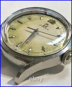 Vintage 1950 Omega watch rare Cal. 420 dial has Toning! One of a kind