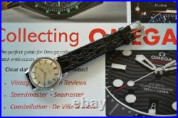Vintage 1967 Omega Automatic Seamaster Watch Caliber 565 RARE ONYX Dial Runs ++